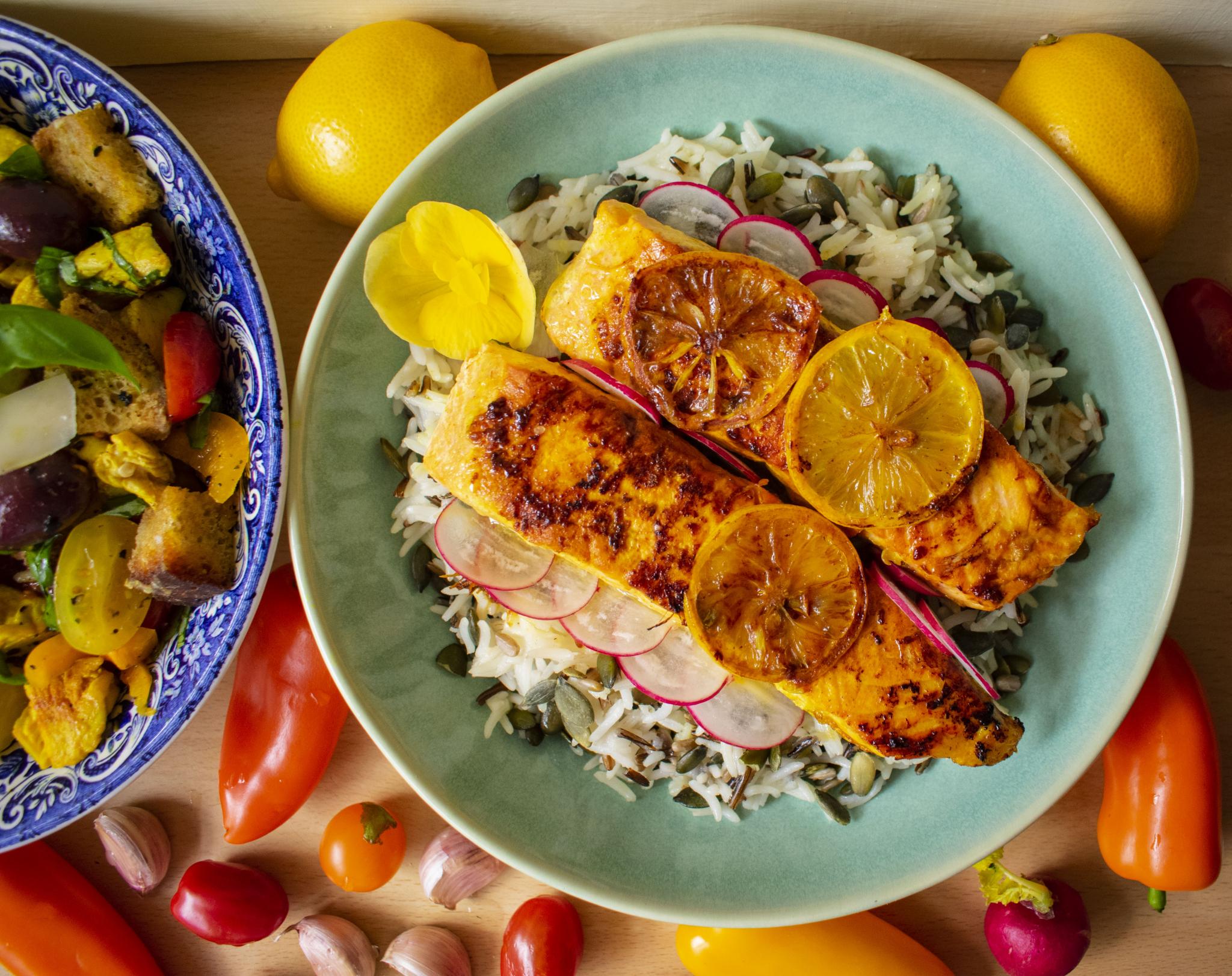 Baked Lemon Garlic Salmon – nikibakes